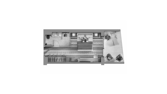 Apartment floor plan, 1 bedroom in THE COTE D`AZUR HOTEL No. 11009 (2D)